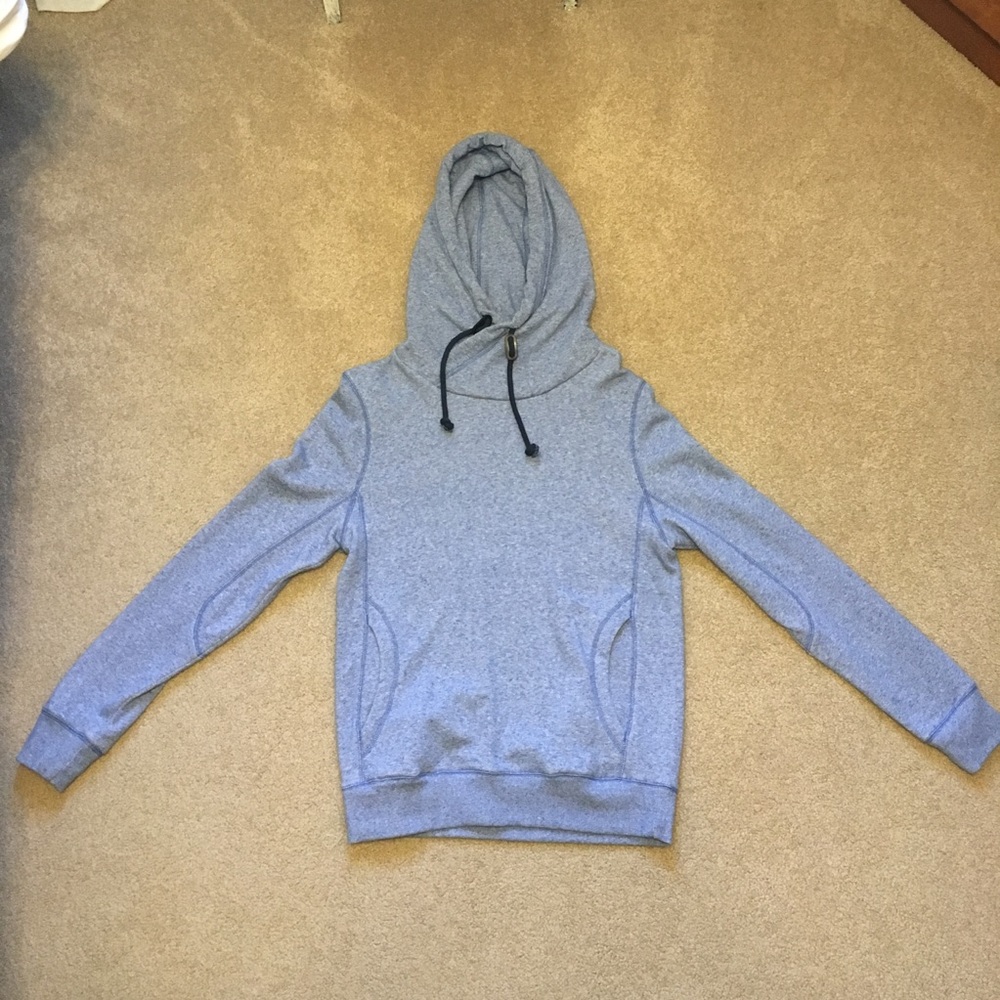 Light Blue H&M High Neck Hoodie