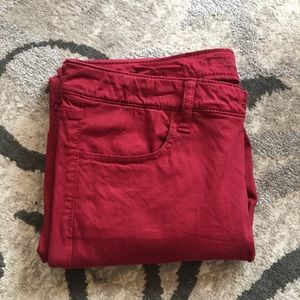 Red American eagle jeans