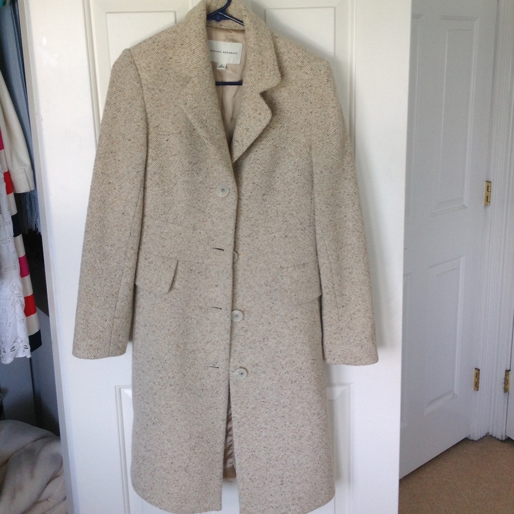 Banana Republic tweed winter coat