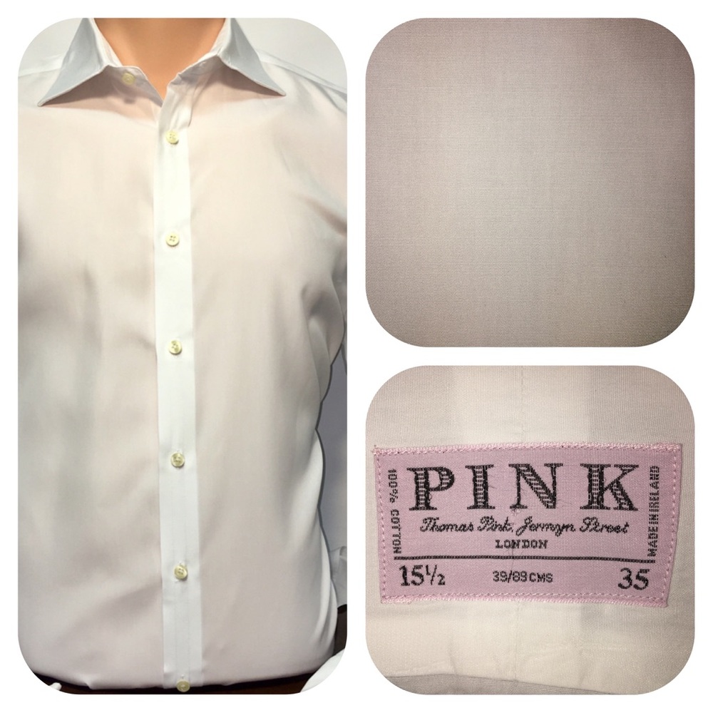 Thomas Pink - Formal White - French Cuff - 15.5/35