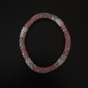 Pink lily and Laura bracelet