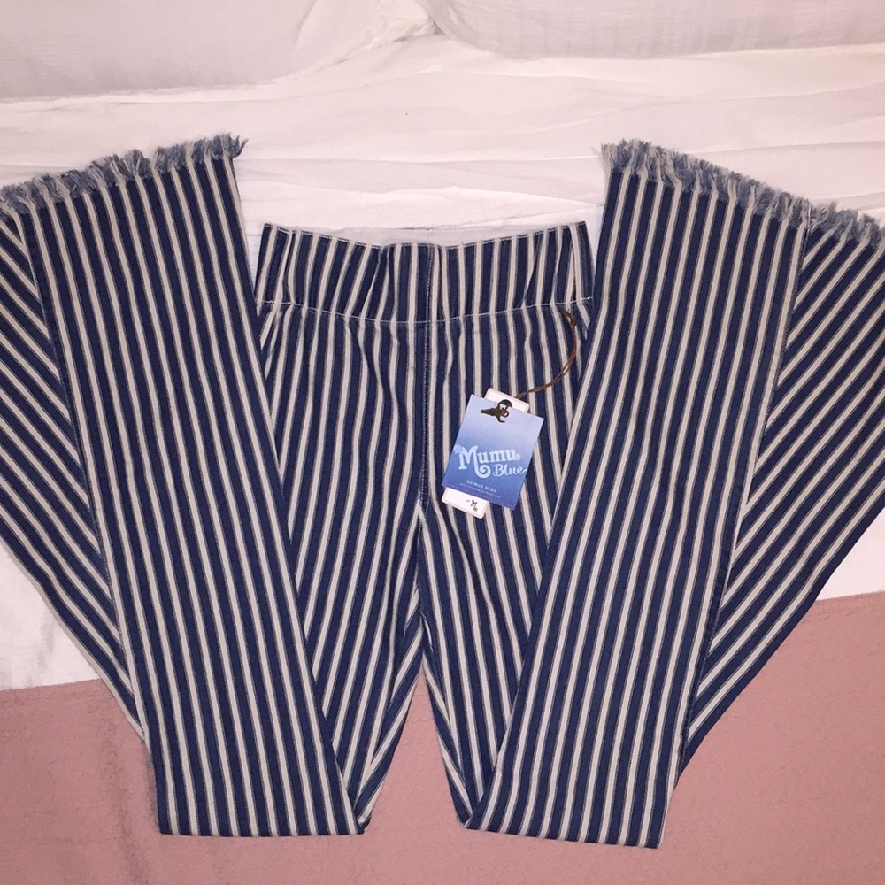 Show Me Your Mumu Berkeley Bells Indigo Stripe