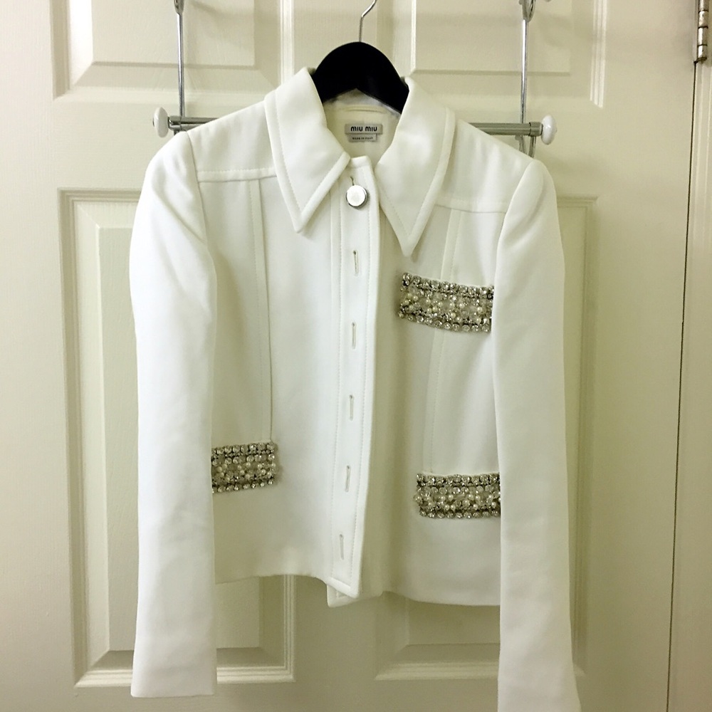 Miu Miu White short Coat