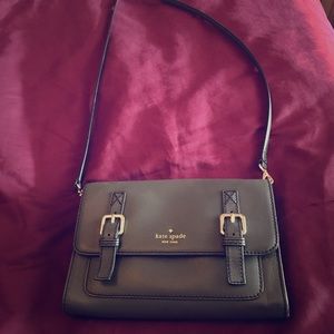 Grey Kate Spade Crossbody Purse