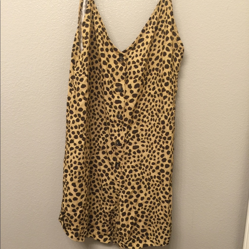 Boys + arrows cheetah romper cover up