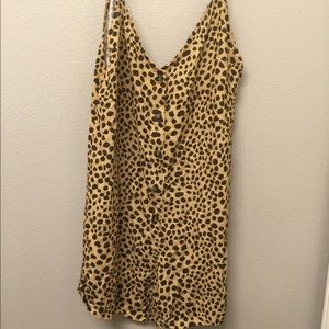Boys + arrows cheetah romper cover up