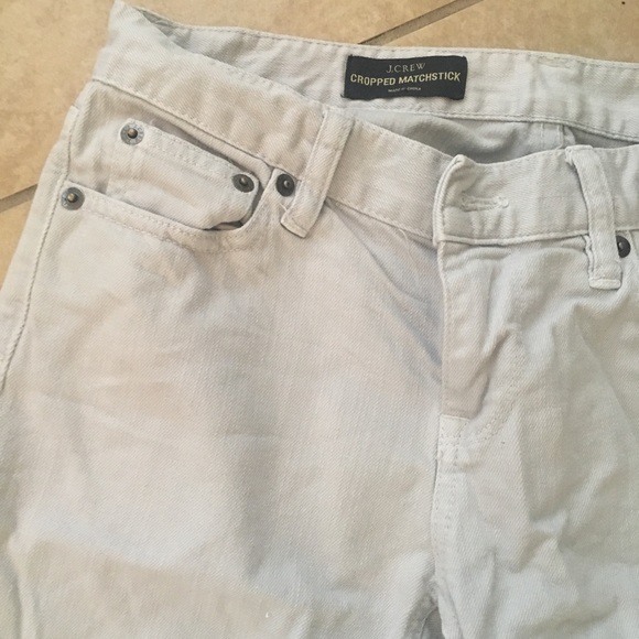 J. Crew gray cropped skinny jeans - Picture 2 of 2