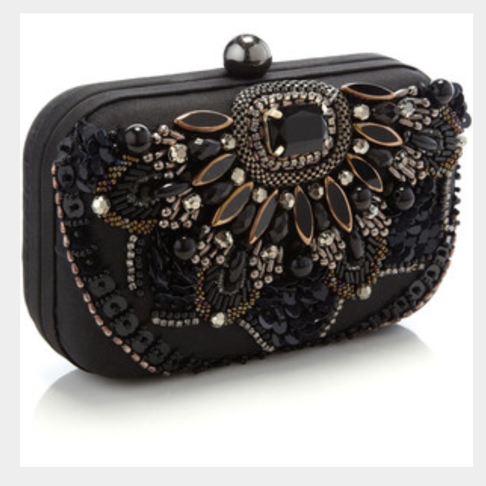 🔥Accessorize Amazing Pheobe Emb Hardcase Clutch