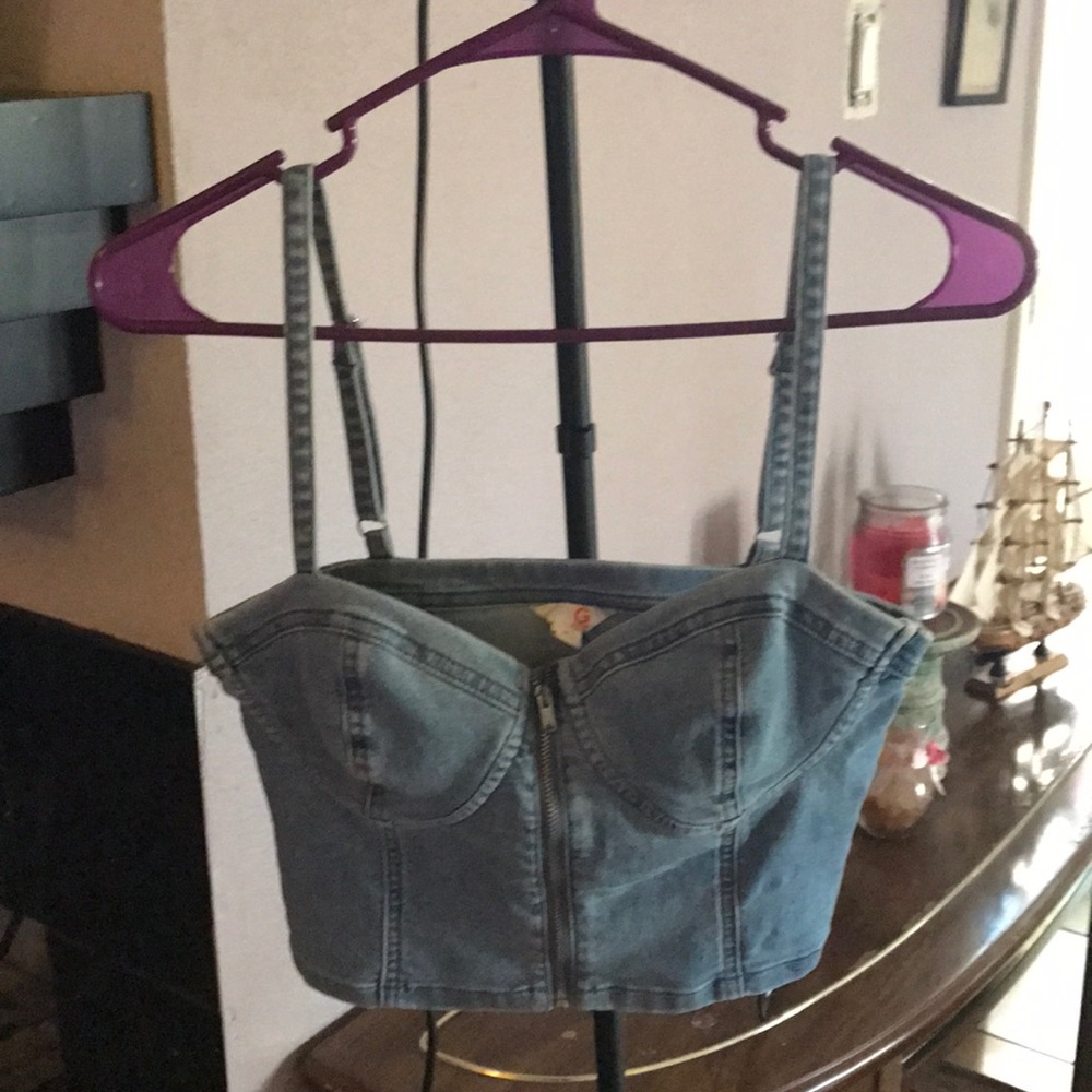 Guess blue jean top. Super cute!