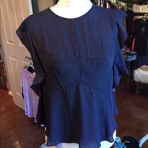 Rachel Roy pin stripe top