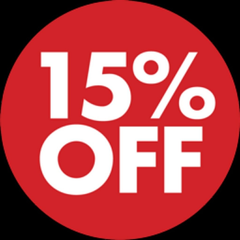15% off 3+ items