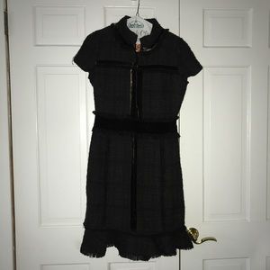 Tory Burch tweed and velvet dress