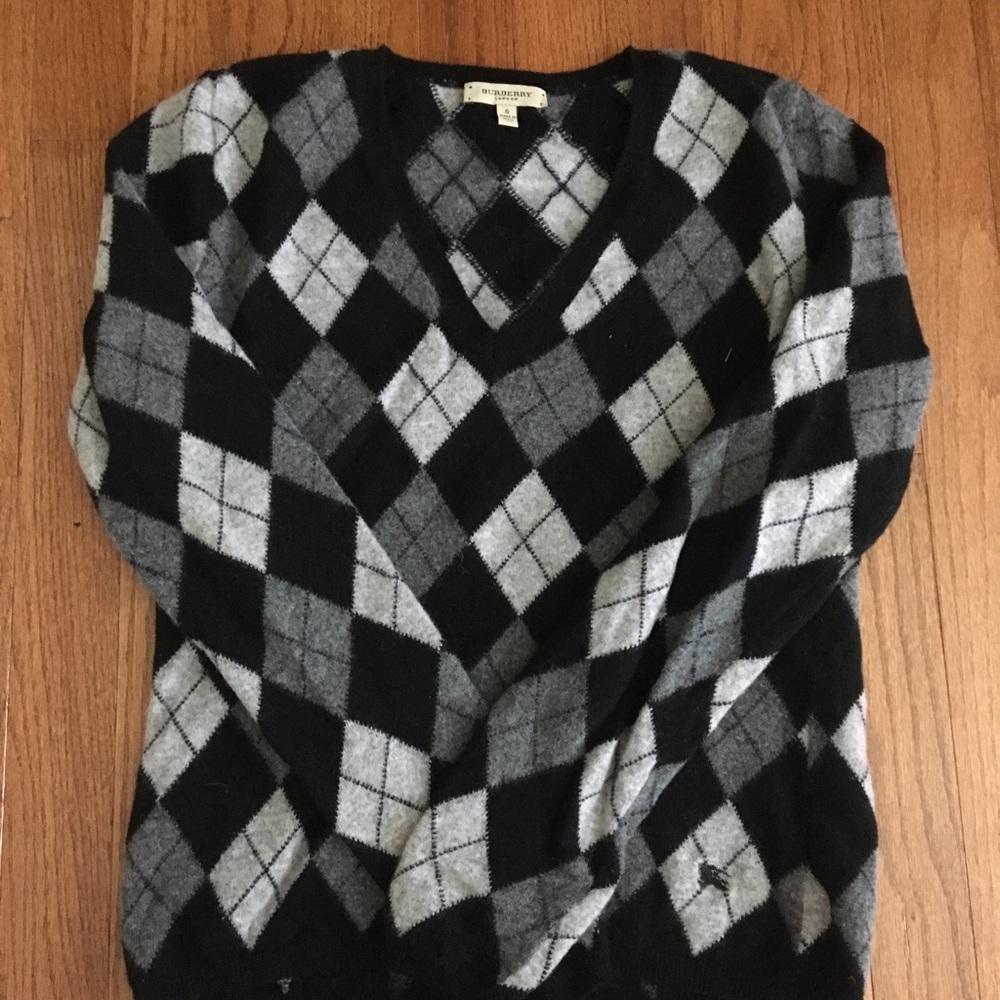 BURBERRY argyle sweater!