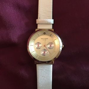 White and Gold Kate Spade Watch