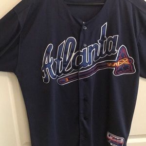 Atlanta Braves #10 C. Jones Alt Road Jersey