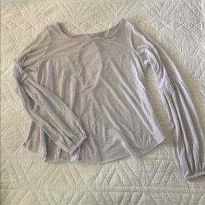 Free People sheer bell sleeve top