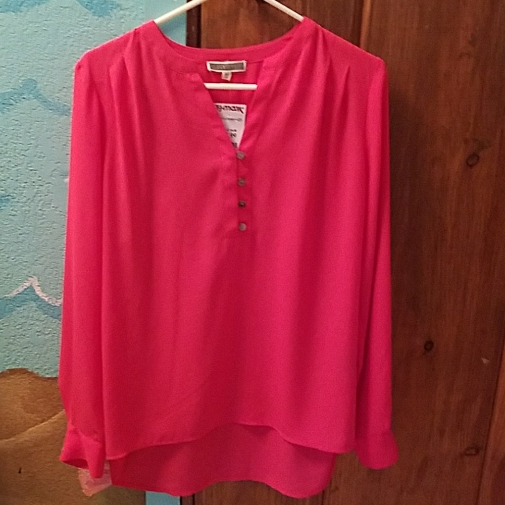 Long Sleeve chiffon Blouse
