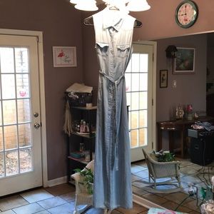 Cute blue jean long dress