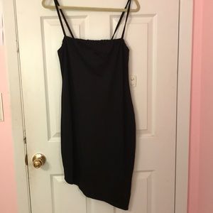 NWT black asymmetrical cocktail dress