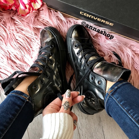 Converse Shoes - NWT converse high top chucks metallic