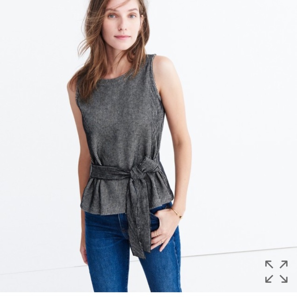 Madewell French Tie Top NWT
