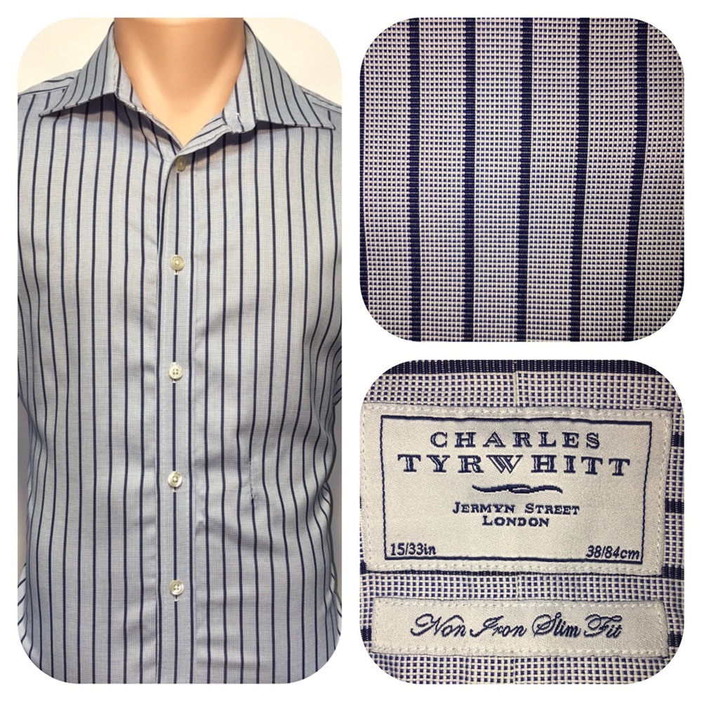 Charles Tyrwhitt, Slim Fit, French Cuff, 15/33