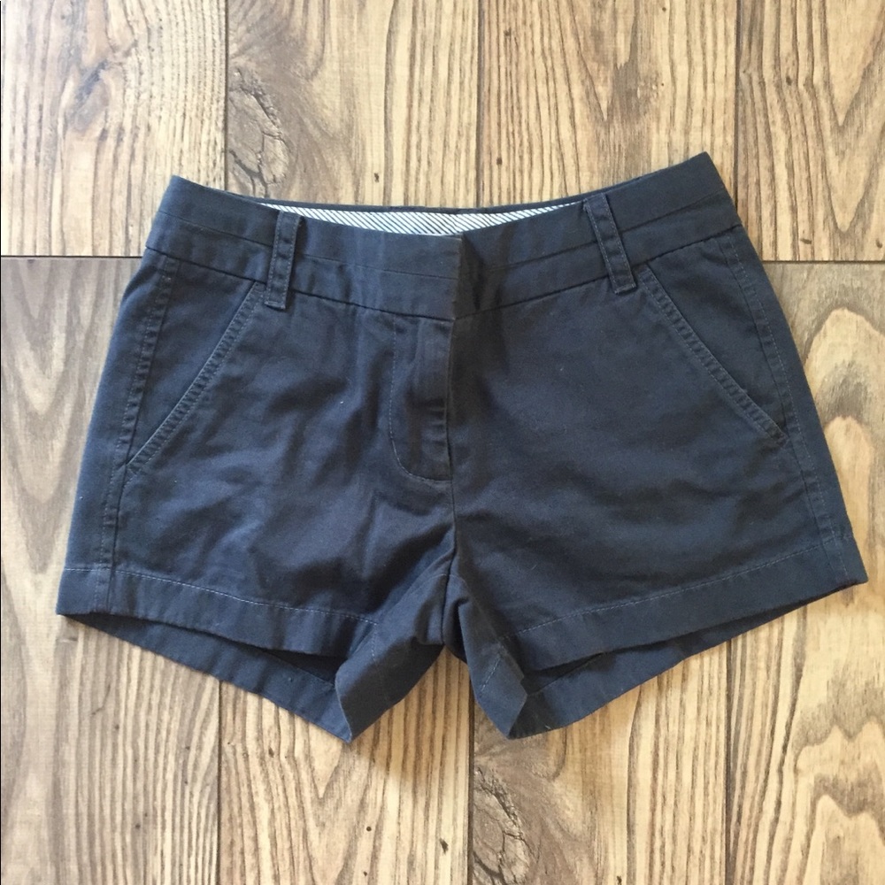 Navy J. Crew Chino 3" Shorts Size 0