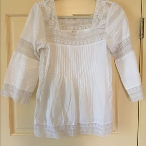 Sundance lace peasant top