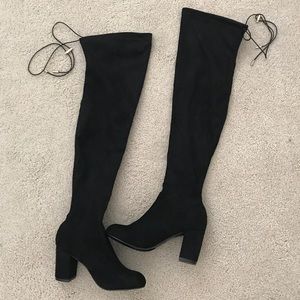 ADORABLE suede over the knee boots!!