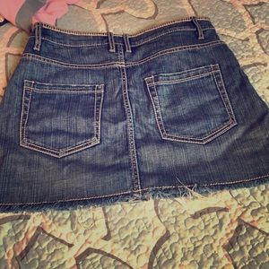 Elie Tahari denim mini skirt