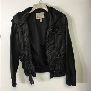 Faux leather Moto jacket
