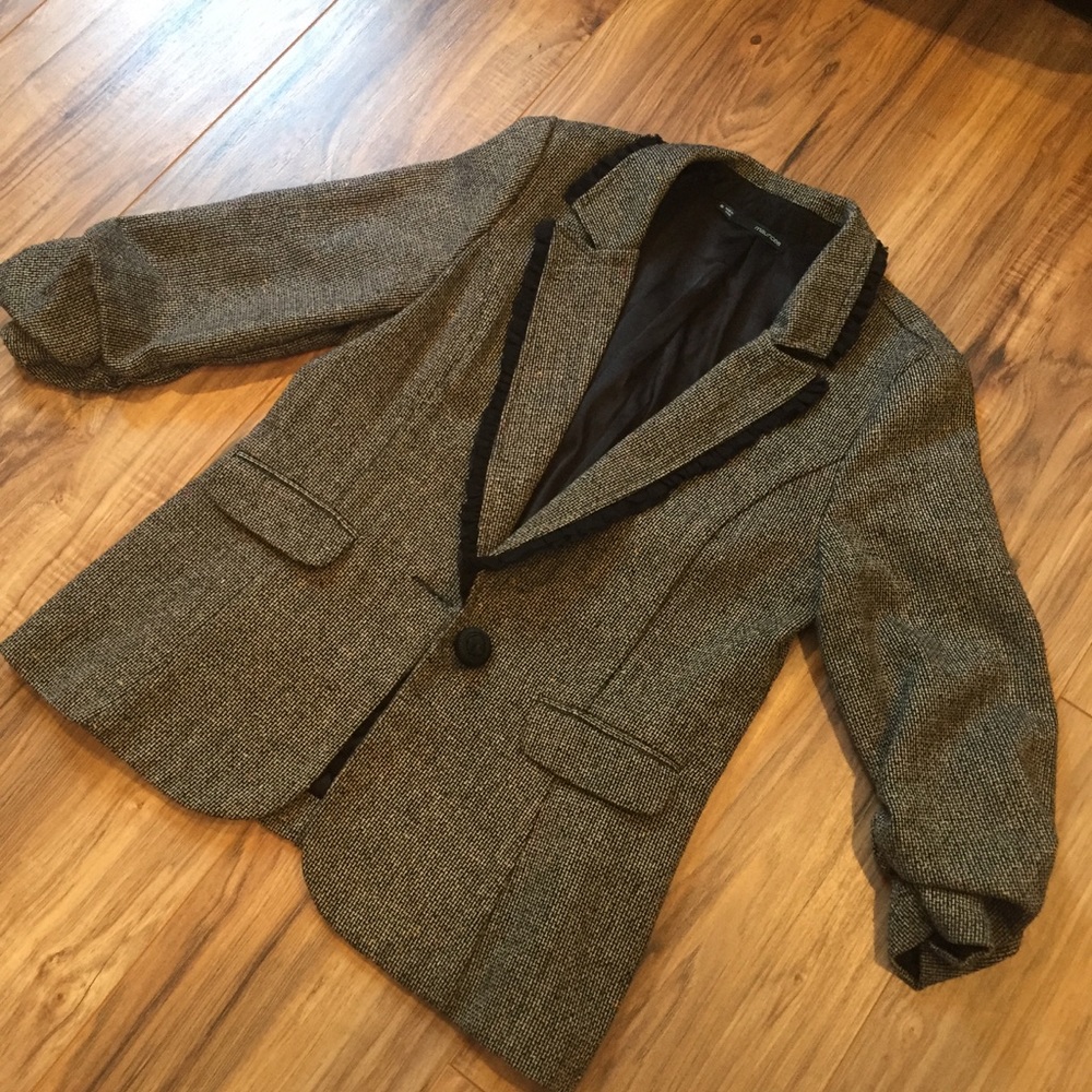 Fitted Blazer with tweed texture,Perfect Condition
