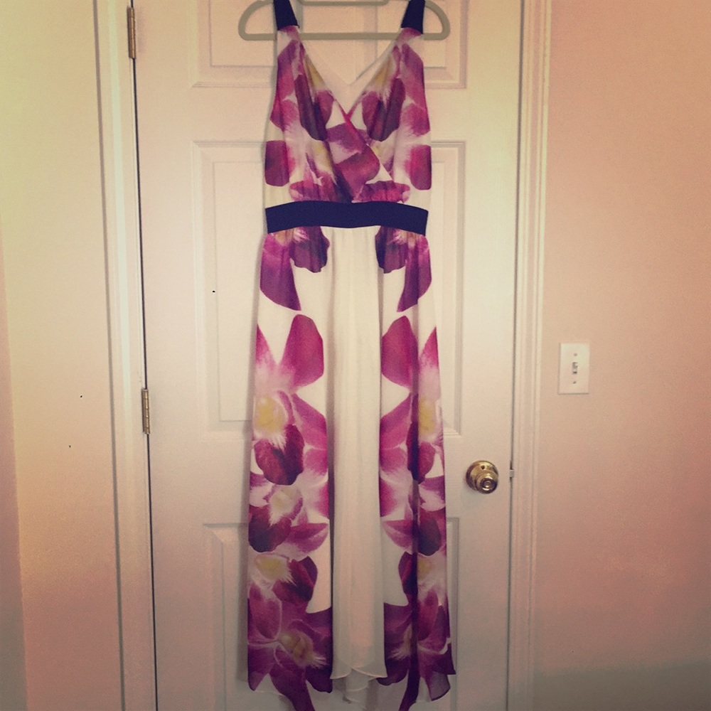 Express floral maxi dress