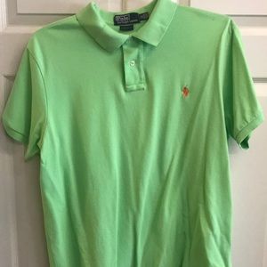 Custom Fit Polo by Ralph Lauren Light Green