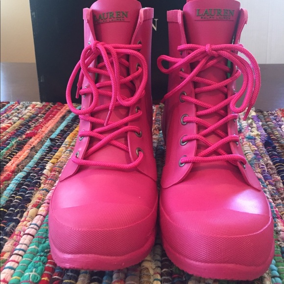 NIB LAUREN Ralph Lauren Sz 8 Rain Boots - Picture 5 of 8
