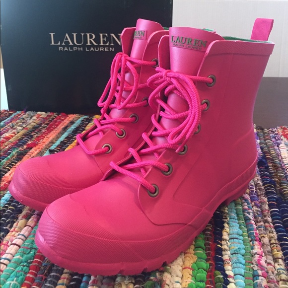 NIB LAUREN Ralph Lauren Sz 8 Rain Boots - Picture 2 of 8