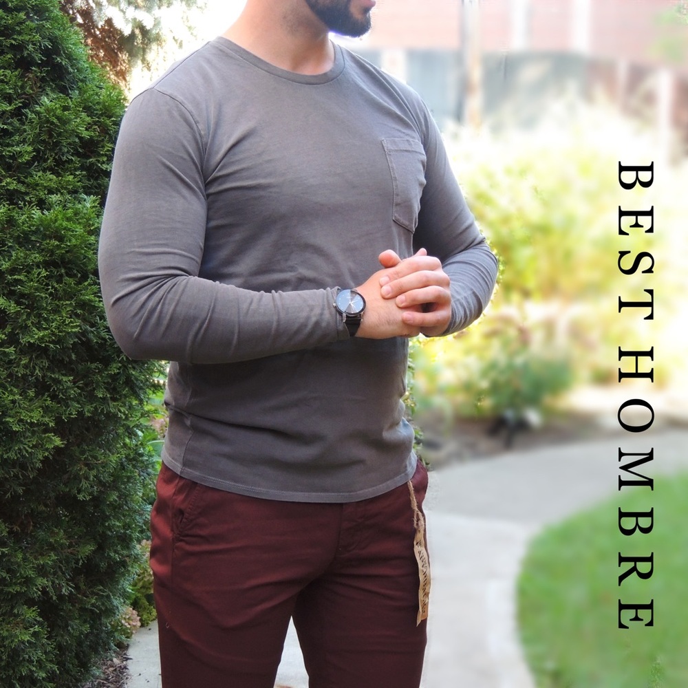 NWT Long sleeve Shirt w/ Pocket - Fitted