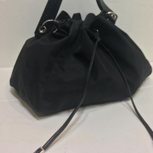 Kate spade snakeskin and nylon hobo handbag