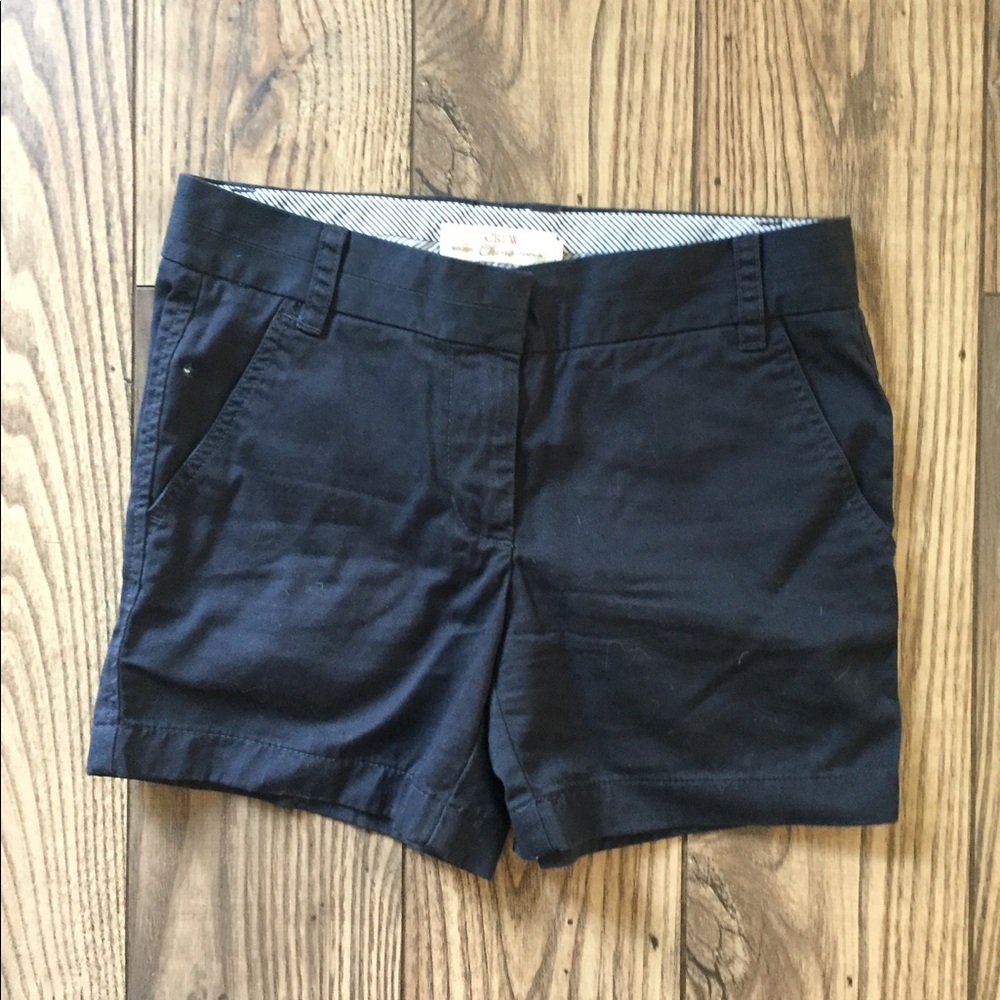 5" J. Crew Navy Chino Shorts Size 0