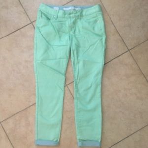 Mossimo light green straight leg denim