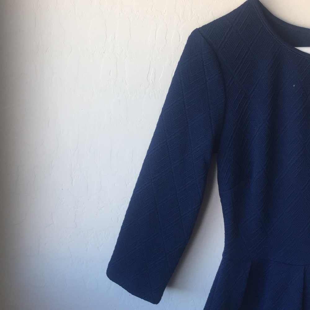 Navy Blue Long Sleeve Dress