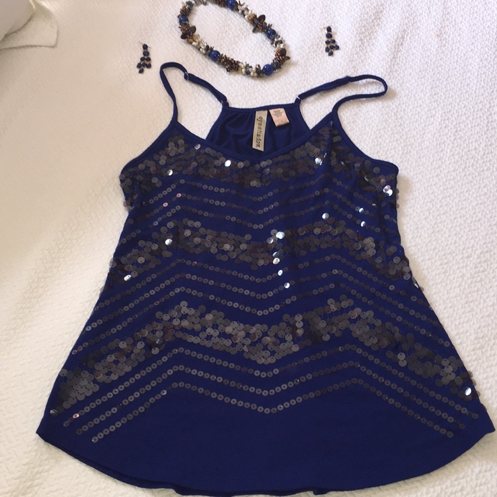 Sequined Tank Top