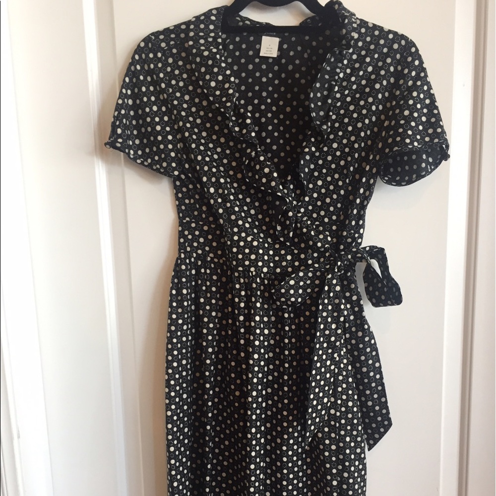 Jcrew Silk Front Tie Dress.