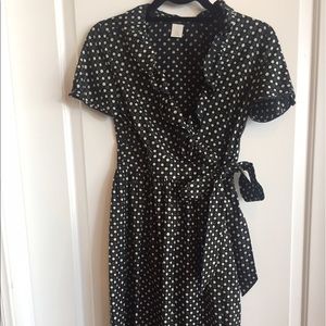 Jcrew Silk Front Tie Dress.