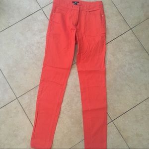 H&M skinny orange denim