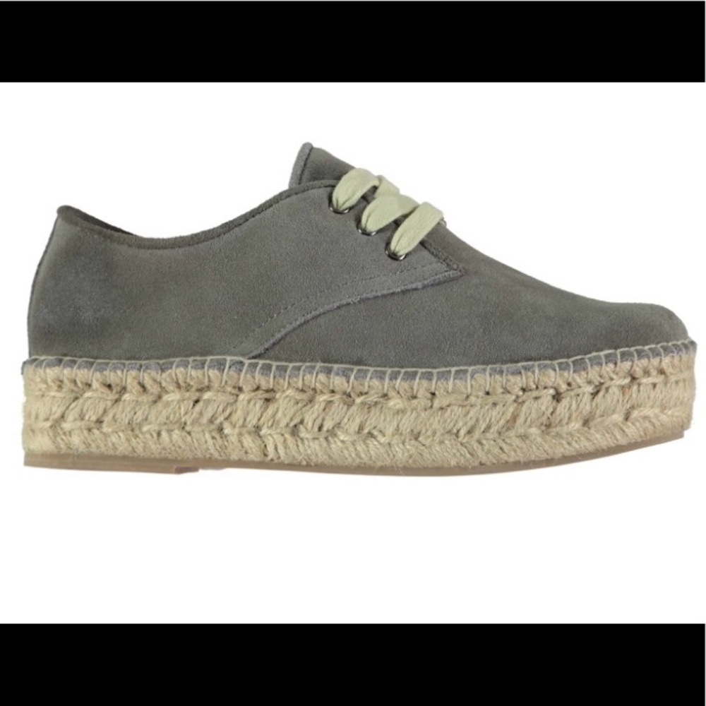 Steven Phylicia Taupe Suede Espadrille Shoes
