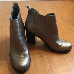 Sam & Libby NWOT metallic booties.  Size 9.5