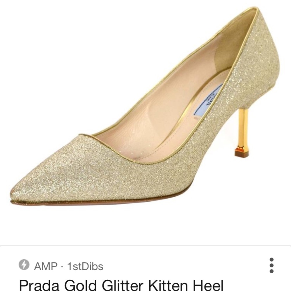 Prada glitter beautiful shoes