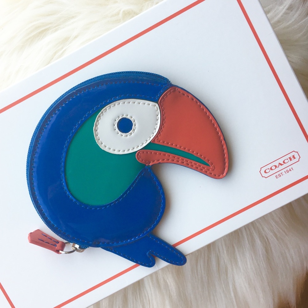 Coach Limited Edition Toucan Bird Novelty CoinCase