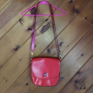 Kate Spade Small Satchel Purse Bag Red/Pink